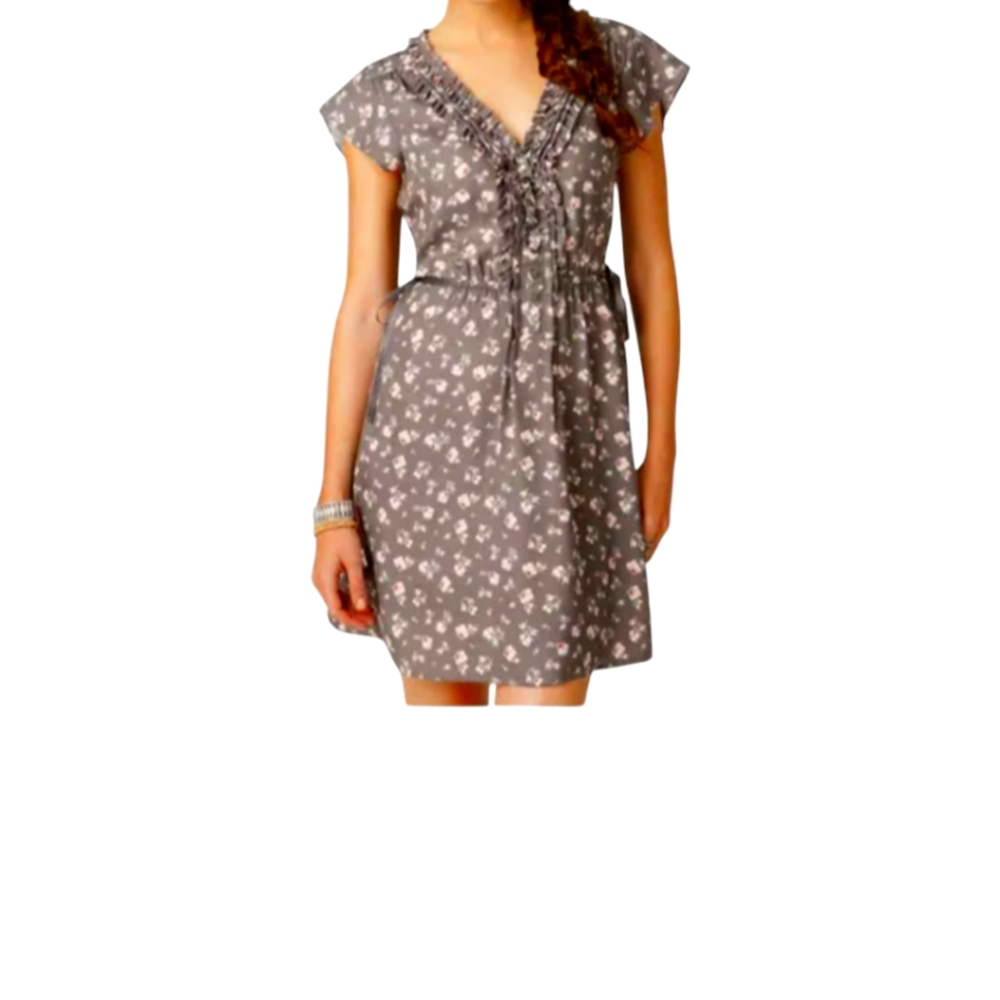 American Eagle Floral Gray Dress Size Small